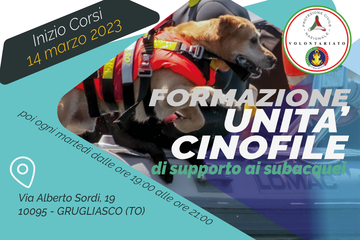 Al via i Corsi per le Unità Cinofile FIAS